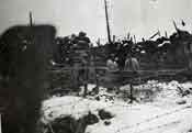 Bataille du Linge, tranchée de première ligne française au Barrenkopf en 1916